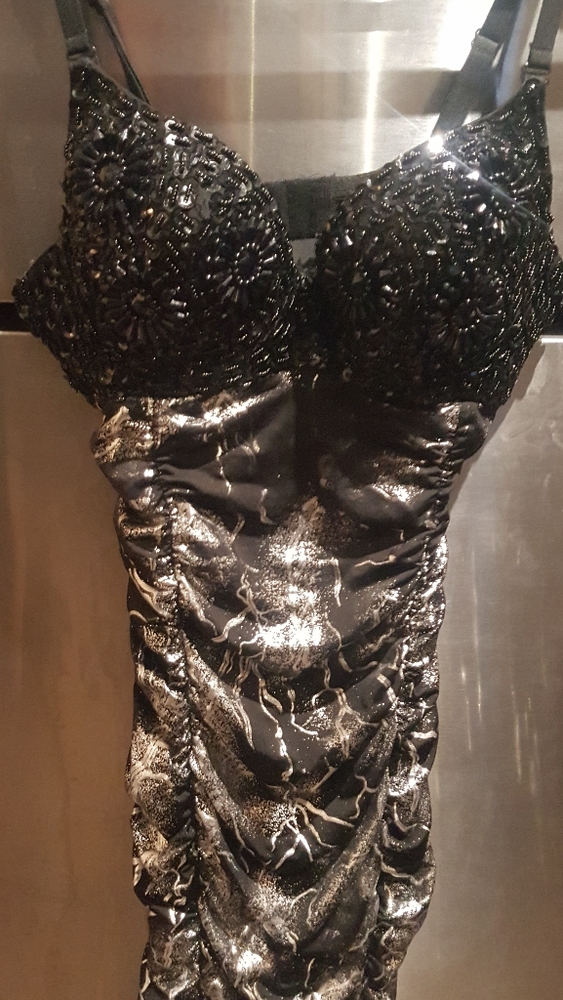 Beaded bold night life dress